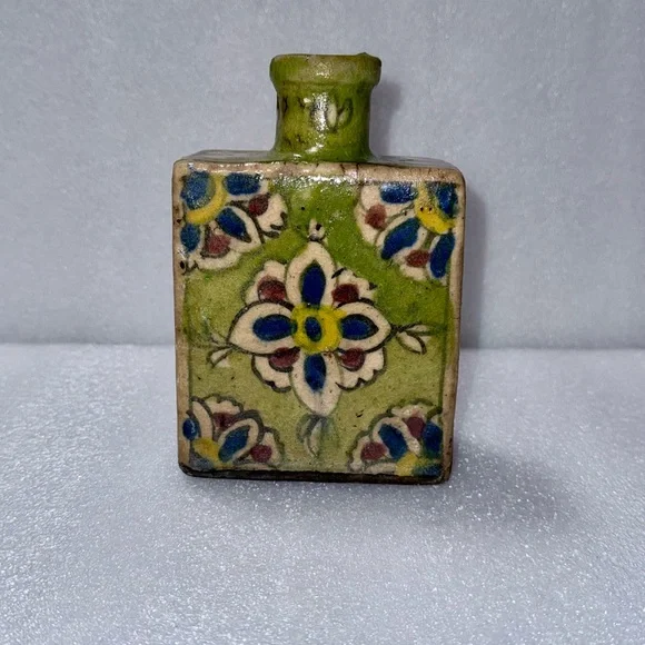Antique Persian qujar oil flask Bottle